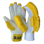 BAS Vintage Classic Batting Coloured Cricket Gloves - Senior Yellow
