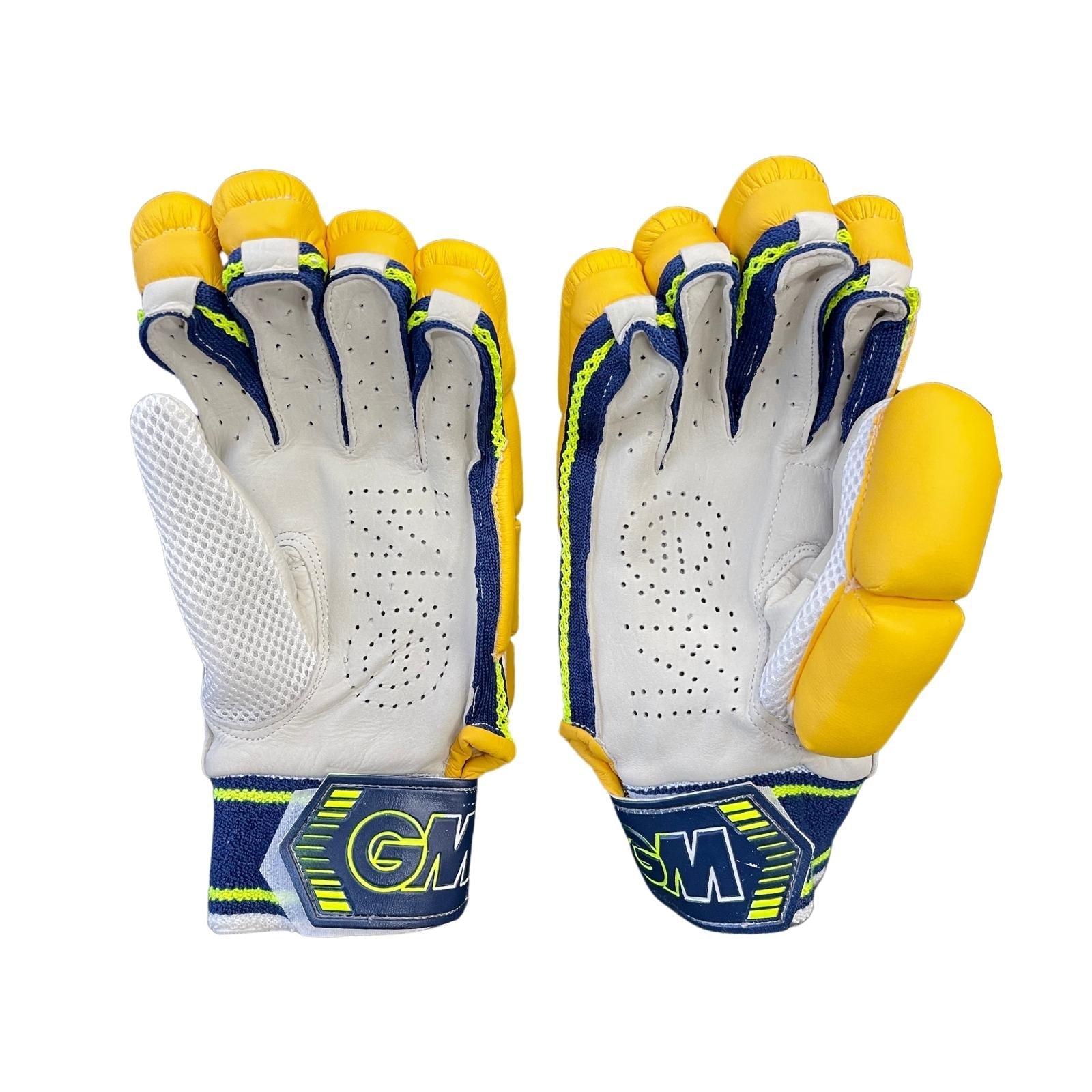 Gunn & Moore GM 606 Prima Yellow Batting Gloves - Senior