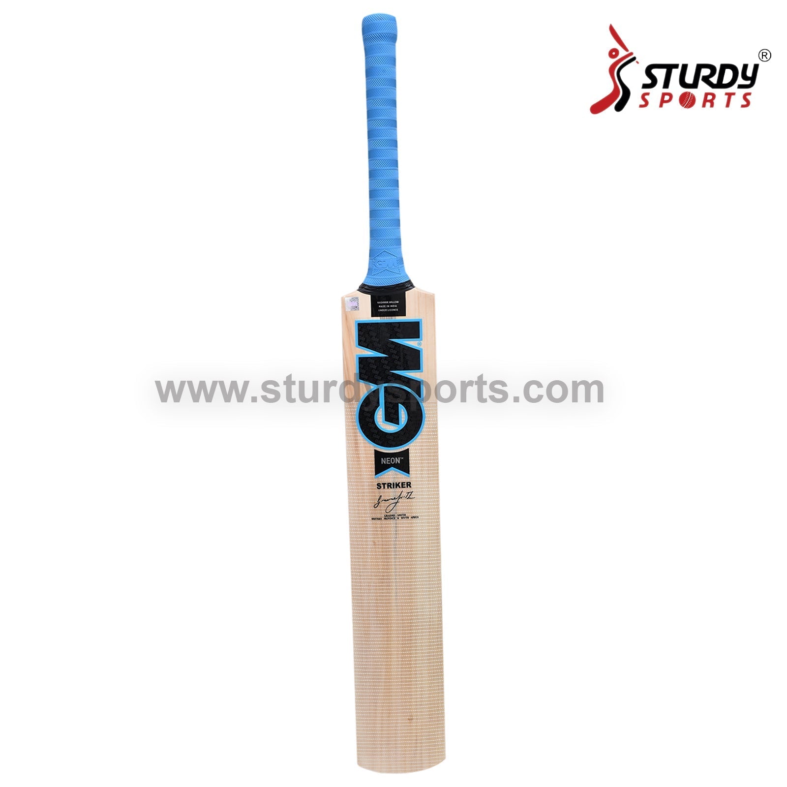 Gunn & Moore GM Neon Striker Kashmiri Willow Cricket Bat - Size 5