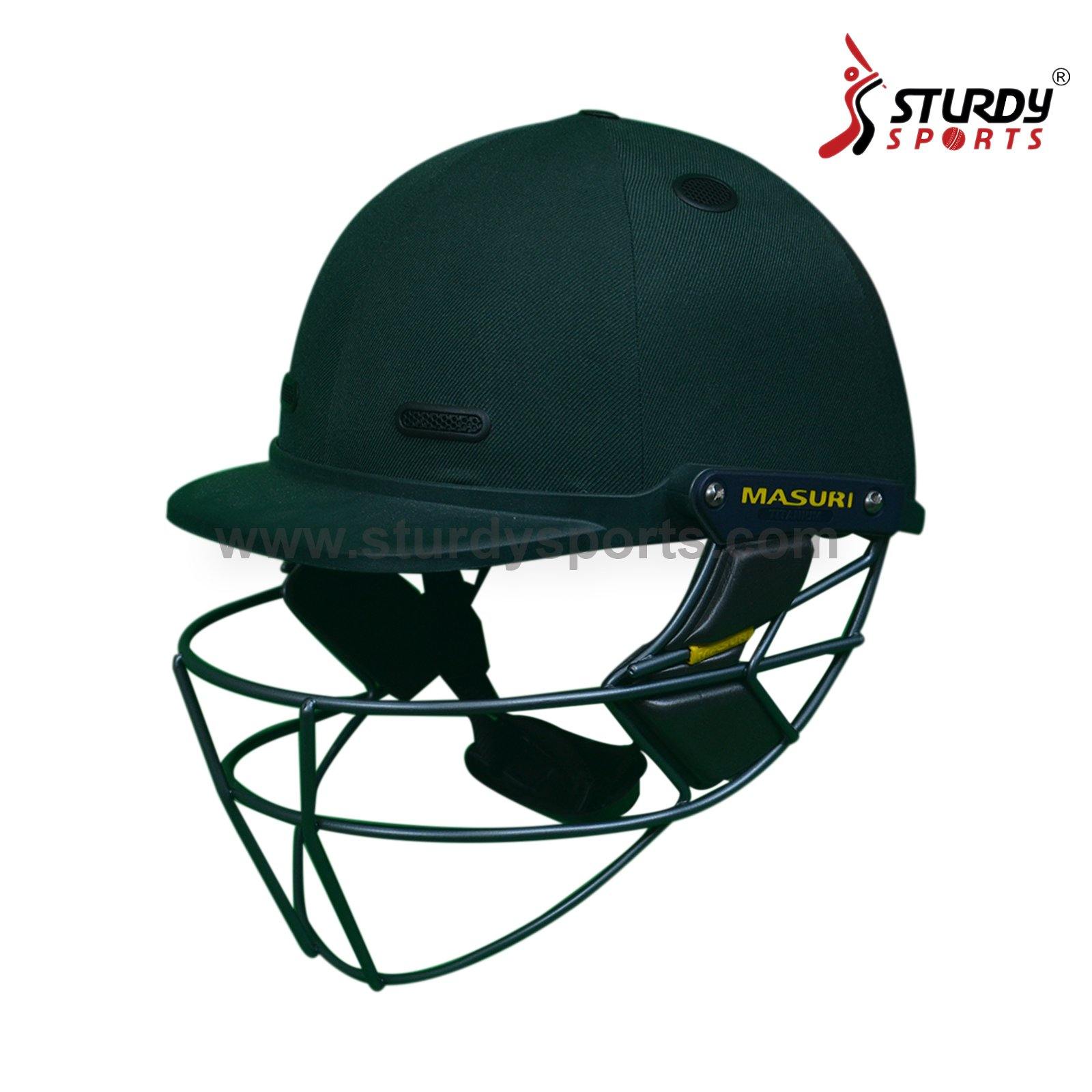 Masuri T Line Titanium Green Cricket Helmet - Senior