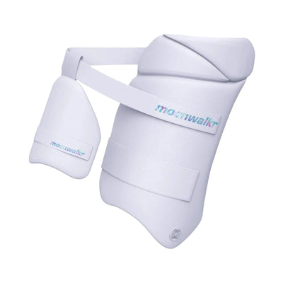 MoonWalkr 2.0 Cricket Combo Thigh Guard - Large White