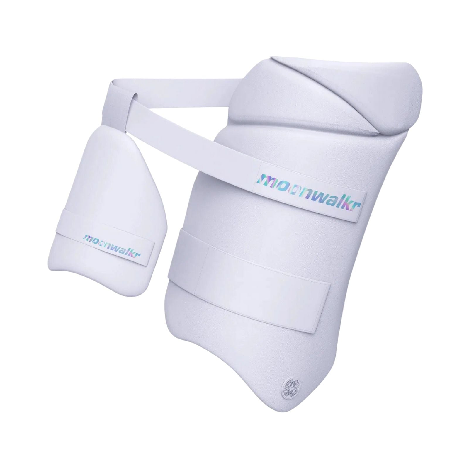 MoonWalkr 2.0 Cricket Combo Thigh Guard - Small White