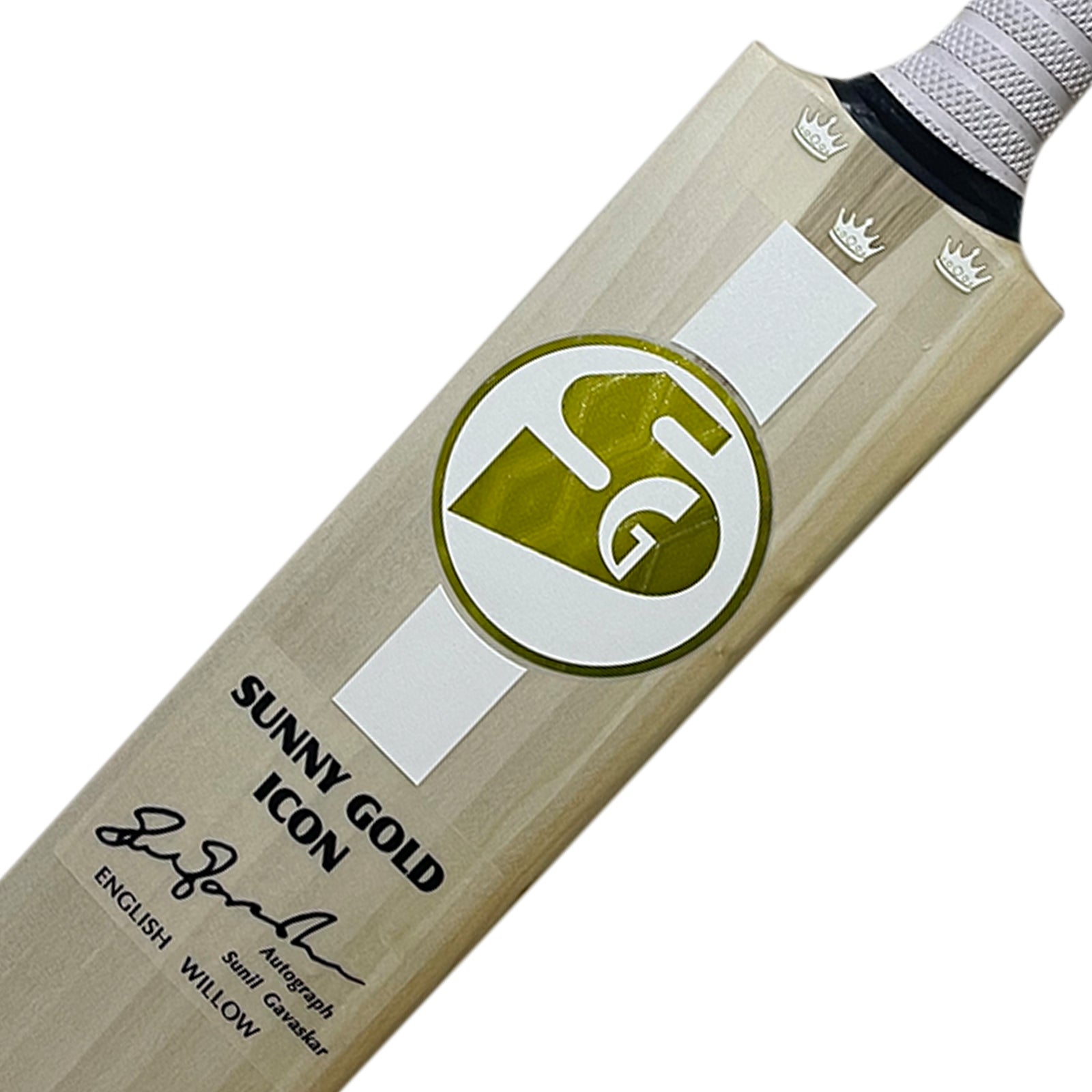 SG Sunny Gold Icon White Cricket Bat - Senior