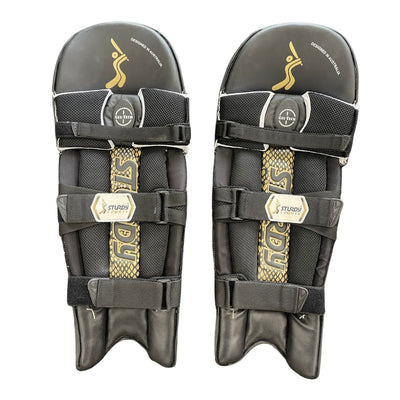 Sturdy Beast Coloured Batting Cricket Pads - Senior Black
