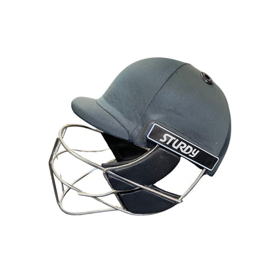 Sturdy Cheetah Green Steel Cricket Helmet - Senior