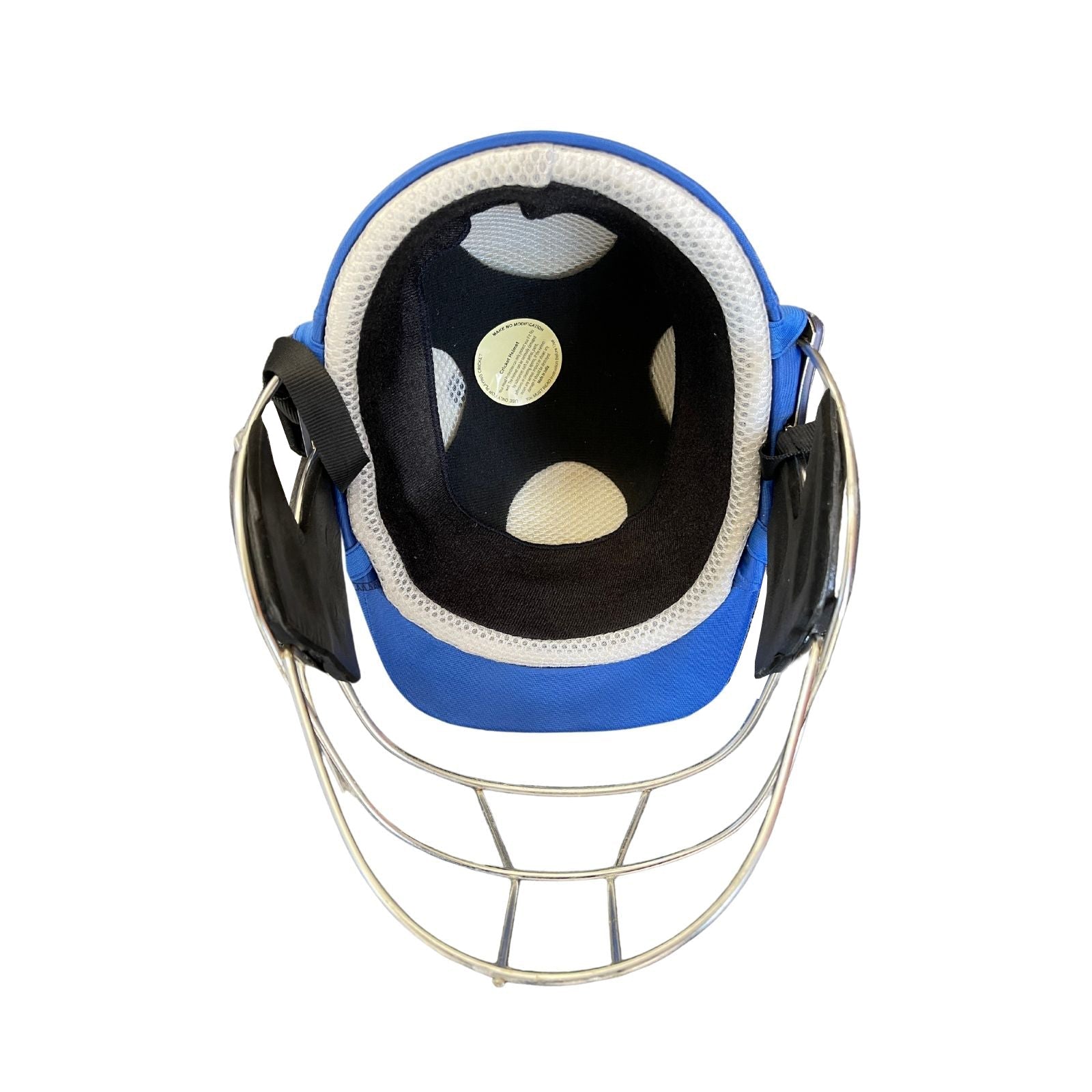 Sturdy Cheetah Royal Blue Steel Cricket Helmet - Senior