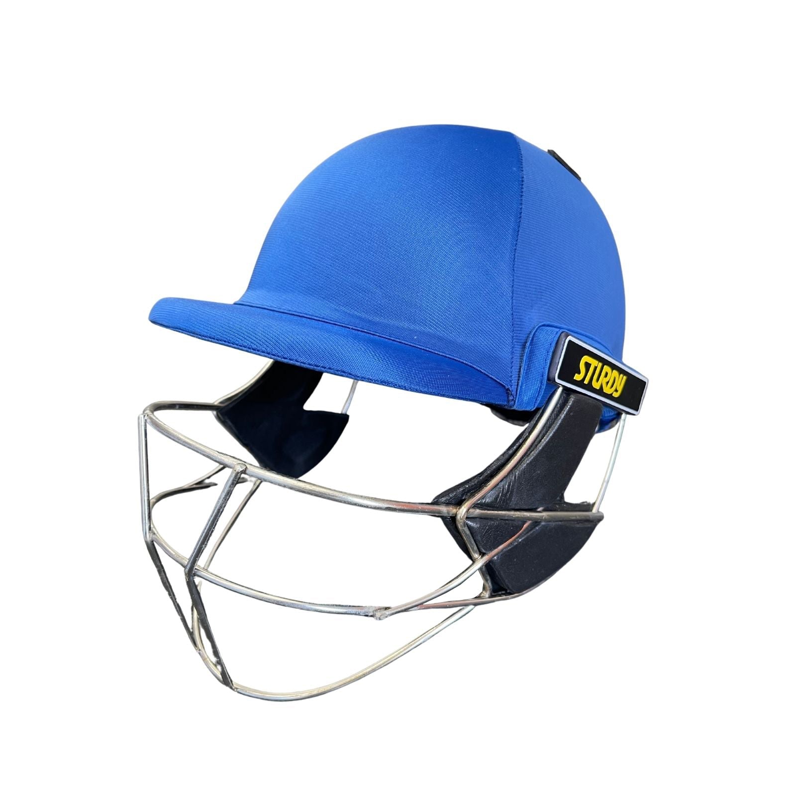 Sturdy Cheetah Royal Blue Steel Cricket Helmet - Senior